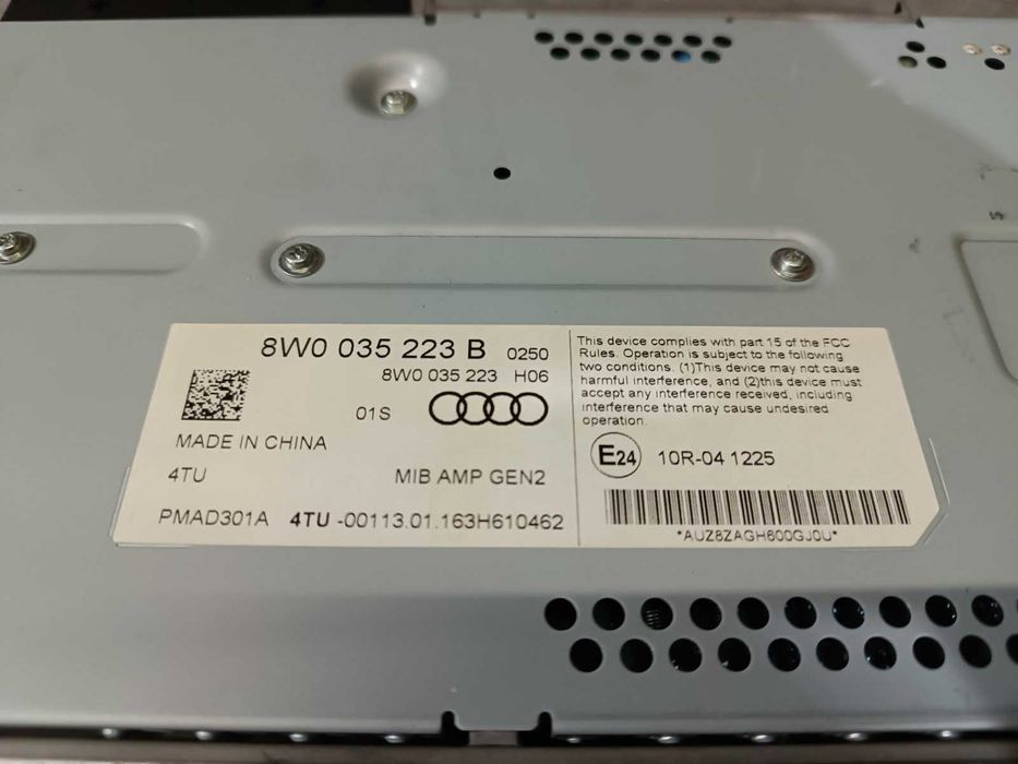 Підсилювач звуку Audi A4 B9 усилитель ауді а4 б9 8w0035223b НАЯВНІСТЬ