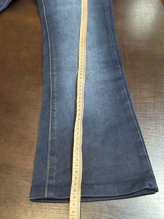 Spodnie jeans damskie XS niebieskie dżins przecierane