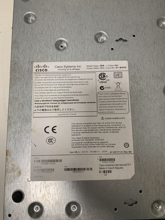 Маршрутизатор Cisco 861