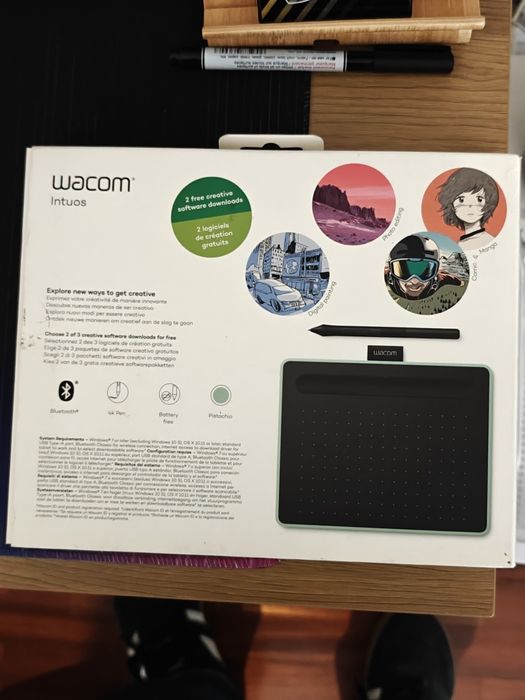 Mesa Digitalizadora WACOM Intuos CTL-4100WLE-S (USB e Bluetooth - Windows e Mac OS