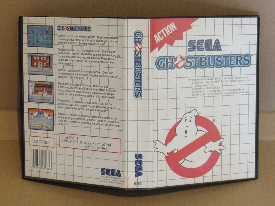 Jogo Sega Master System Ghostbusters completo