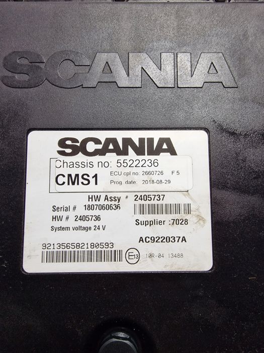 sterownik moduł komputer cms1 ecu scania r s ngs ntg