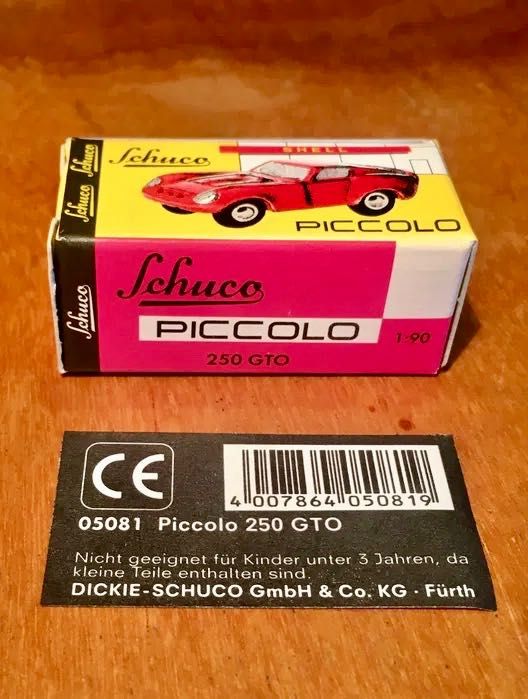 FERRARI 250 GTO - Schuco piccolo - escala 1/90 - anos 90