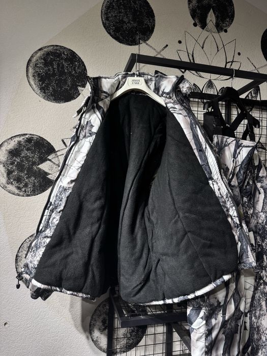 Камуфляжная зимняя форма Зимний лес с полукомбинезоном