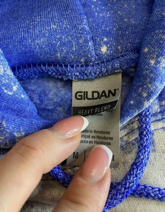 Чоловіча толстовка M Blue Pullover Fleece Gildan