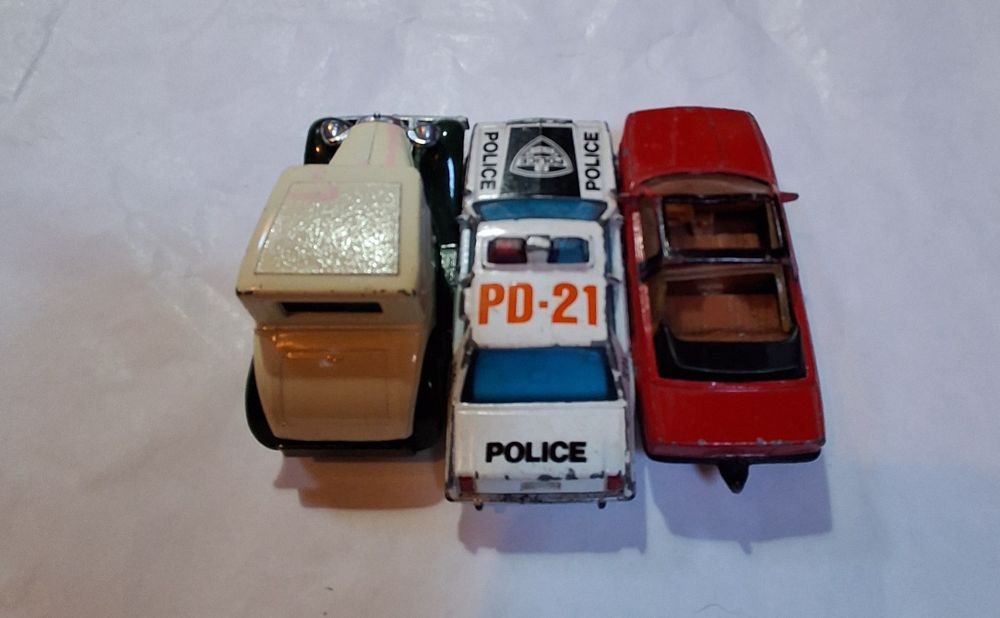Lote de 3 miniaturas antigas Matchbox