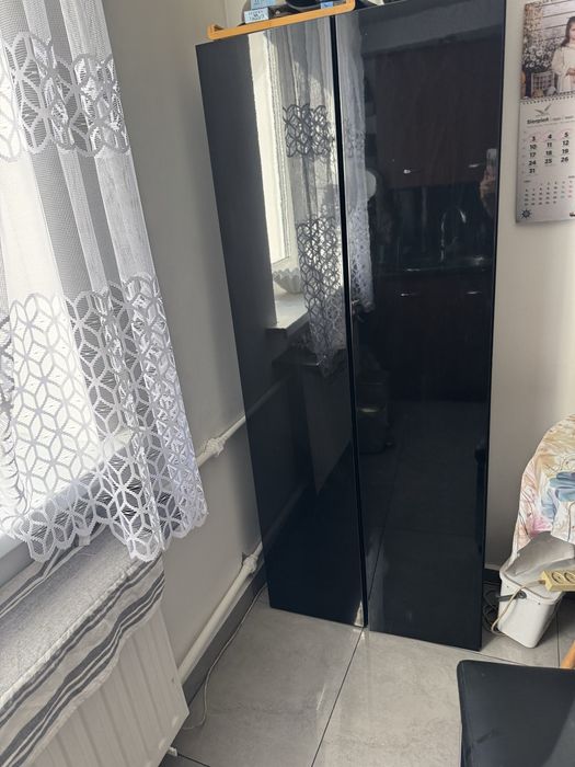 Slupek czarny front blysk dostepne 2 sztuki