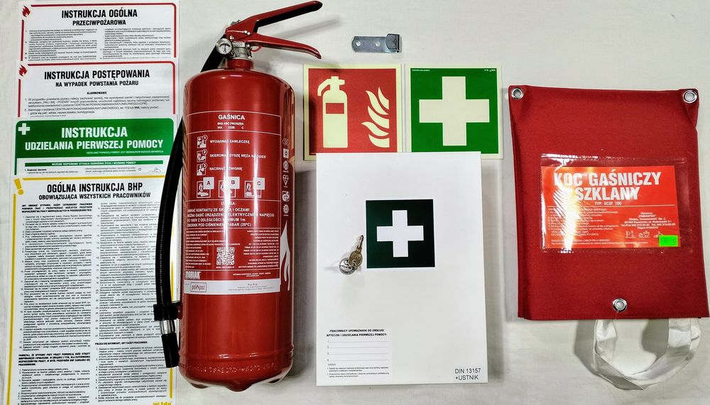 Pełny zestaw PPOŻ i BHP Tanio