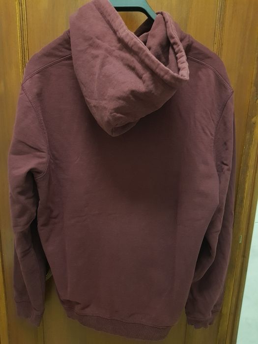 Hoodie sweat capuz homem vinho Bordeaux estilo Billabong Levis Vans