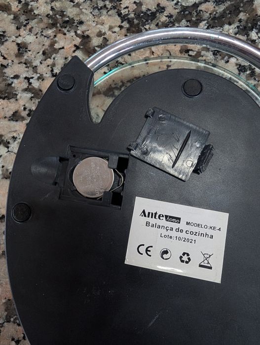 Balança digital com bateria