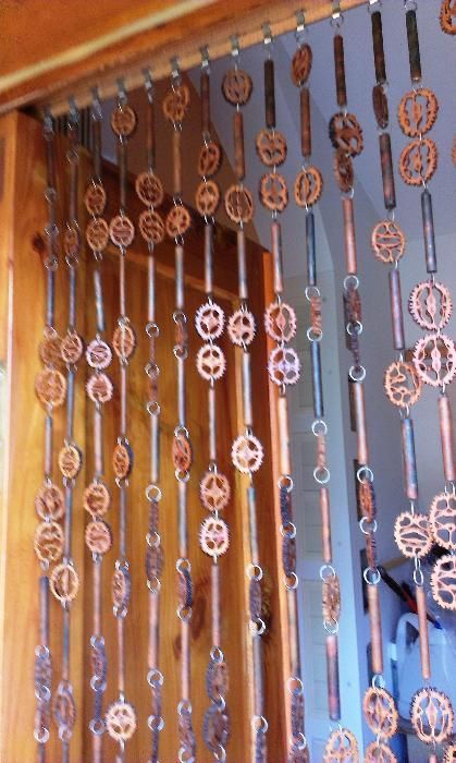 Дверной занавес из бамбука и маньчжурского ореха