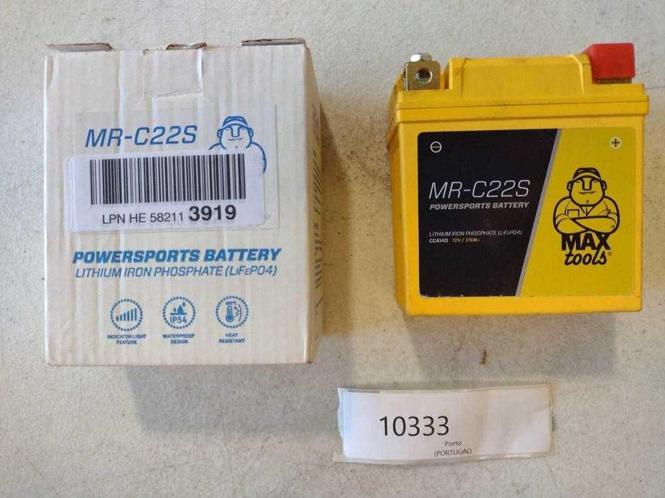 MAXTOOLS MR-C22S Bateria Super Light LiFePO4, para Motocicleta,