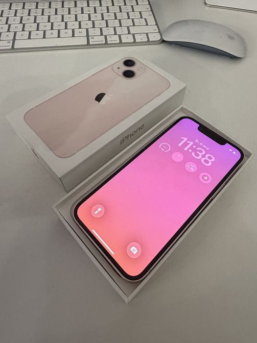 Bateria 100% iPhone 13 mini 128gb Pink Stan Idealny