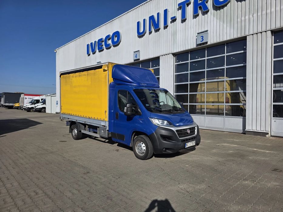 Fiat Ducato Krajowy Silnik 2,3 bez adblue! Skrzynia z Plandeka Firanka  Dealer Fiat Podwójny Resor dmc 3500! 8EP