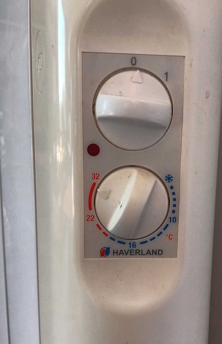 2 aquecedores elétricos parede Haverland  12 e 8 corpos  melhor oferta