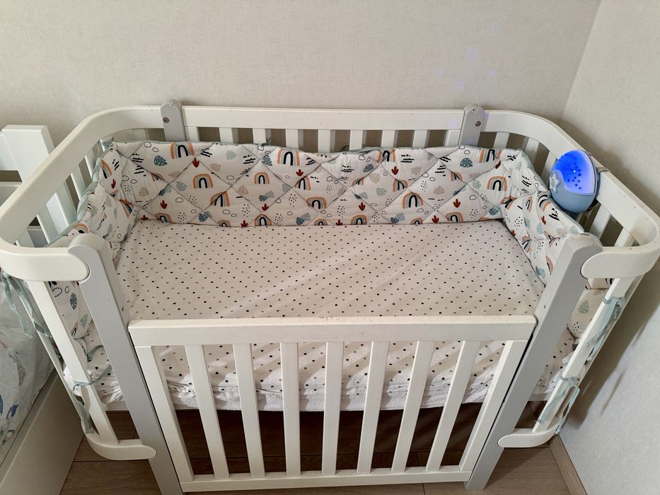 Дитяче ліжечко + матрац + комод Veres Верес (комплект)