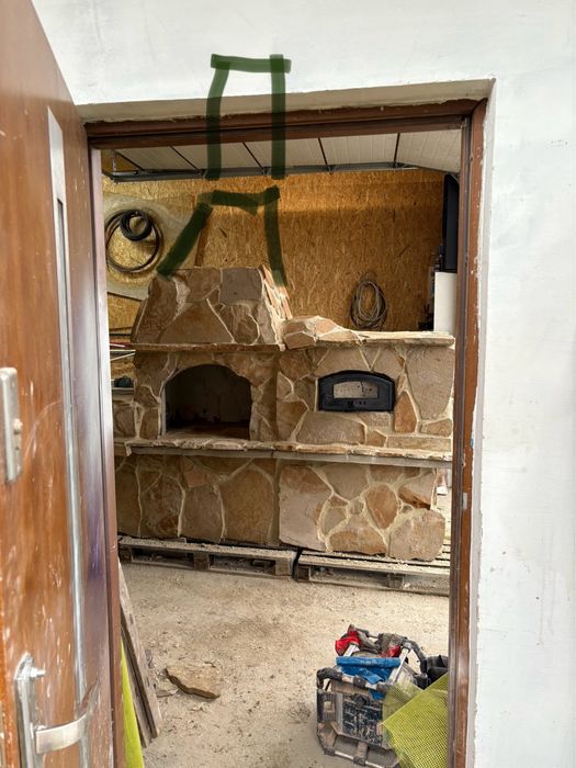 Grilowedzarnia grill murowany piec pizza grilla z kamienia