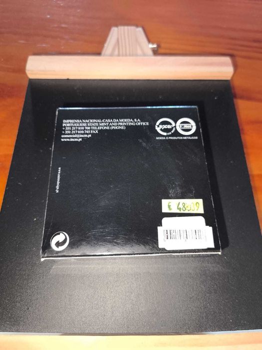 moeda 8€ prata proof linha ferrea 2006