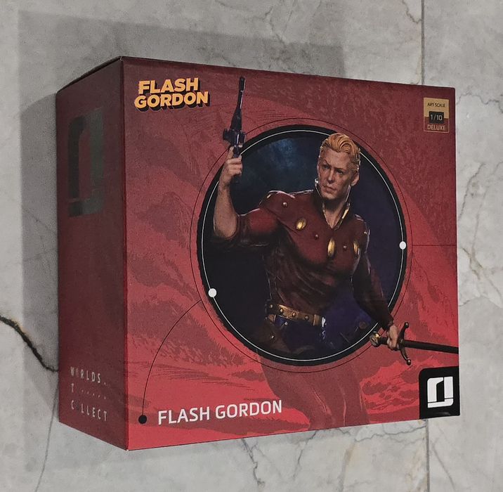 Caixa da estátua Flash Gordon , Iron Studios ( estátua NÃO incluida )