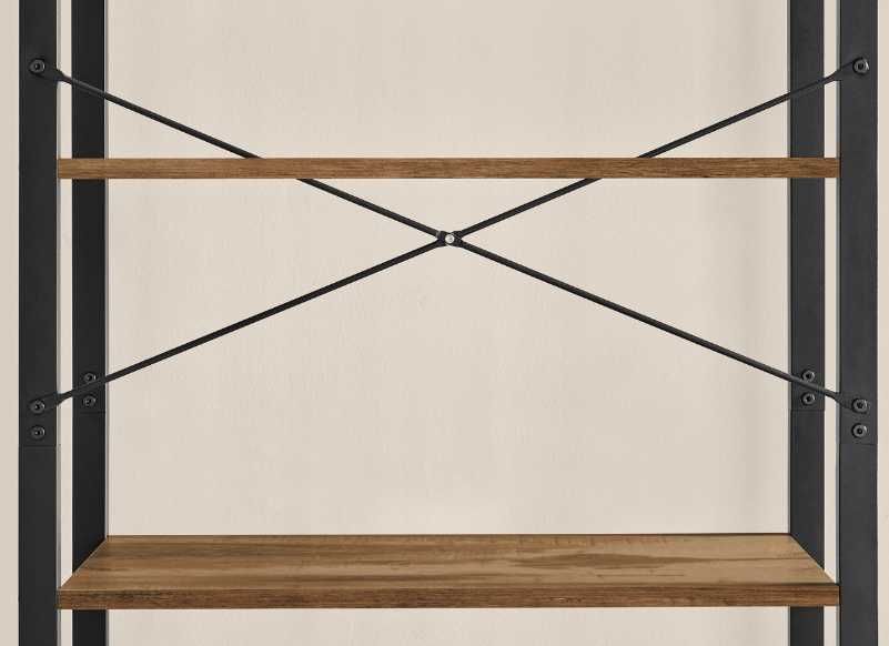 Nowy Regał na Książki Lofto 186x66x30  Metalowy 6 Półek Wysoki Wysyłka