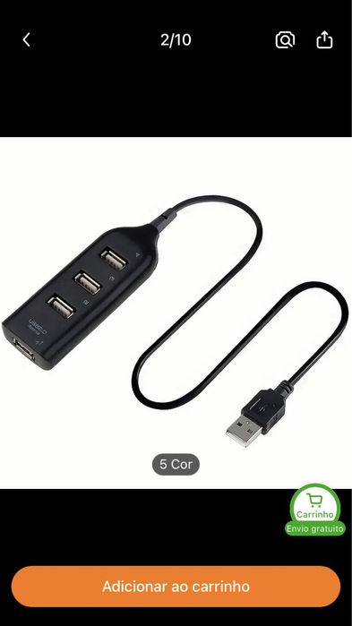 Hub usb de alta velocidade