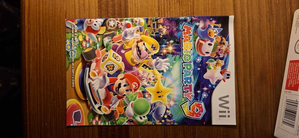 Mario Party 9 Wii em estado satisfatório geral com caixa e manual