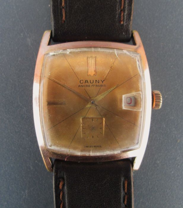 Antigo Relógio de Pulso CAUNY PRIMA c/ Mov. Mec. Cal. FHF 76 - SWISS