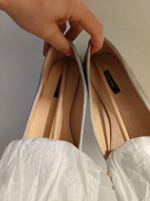 Szare mokasyny Vices r. 37.