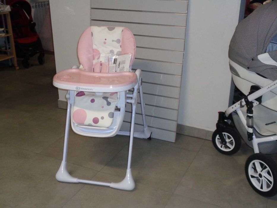 Nowe krzesełko do karmienia kinderkraft, Salon Bobasa Suchedniów