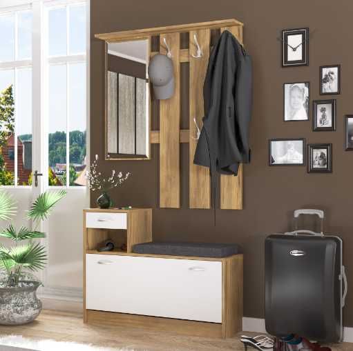 Новий Передпокій  дуб самоа/білий  Оріон