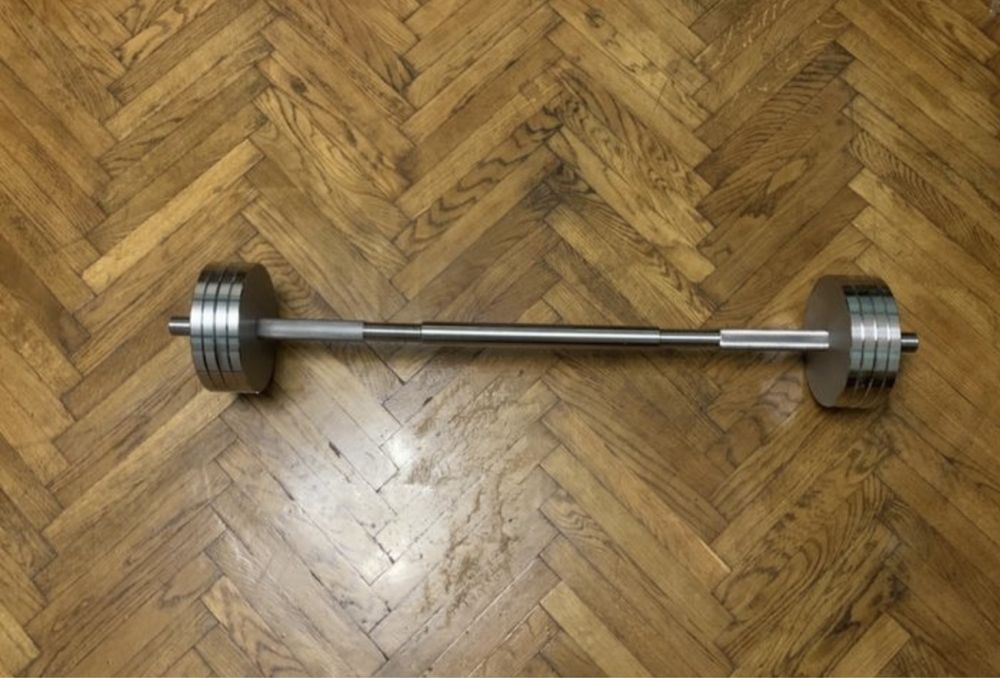 Гантелі розбірні металеві сталеві 8 до 100 кг 1/2шт 20 30 40 гантели: 1 ...