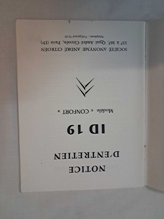 Manuais do carro ou proprietário clássicos