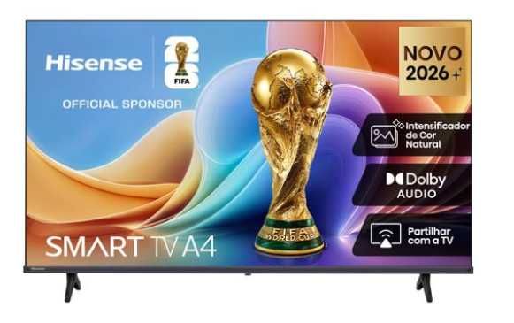 TV led Hisense 32A4S  de 32" 81cm HD smart tv