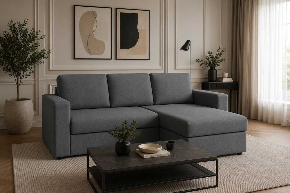 Sofá-cama com Chaiselongue