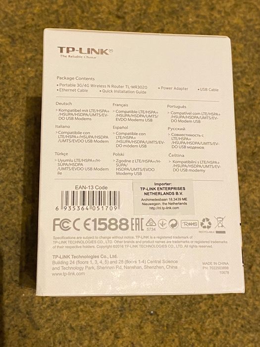 Router Portátil 3G/4G Wireless N - TP-Link TL MR3020