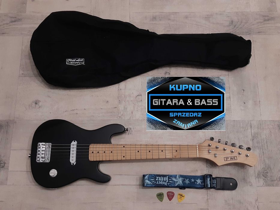 Gitara Młodzieżowa -dla dzieci- 3RD AVE -1/2- podróżna -wysyłka Gratis