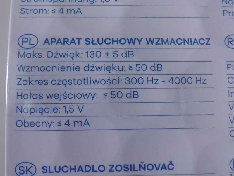 Aparat Słuchowy Wzmacniacz Słuchu Douszny Weinberger