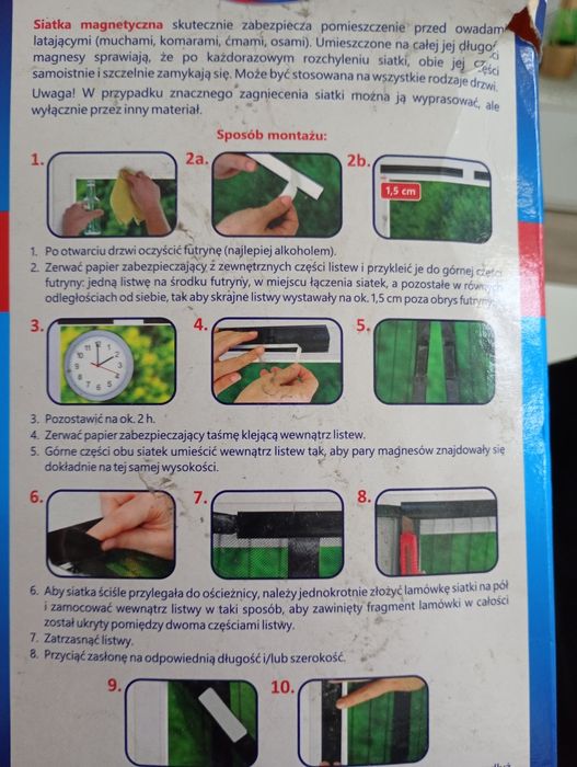 Siatka magnetyczna na drzwi na owady Bros