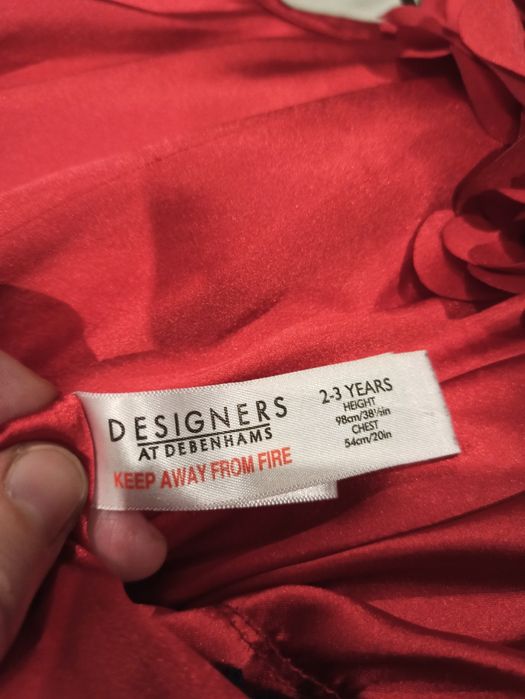 Sukienka czerwona satyna