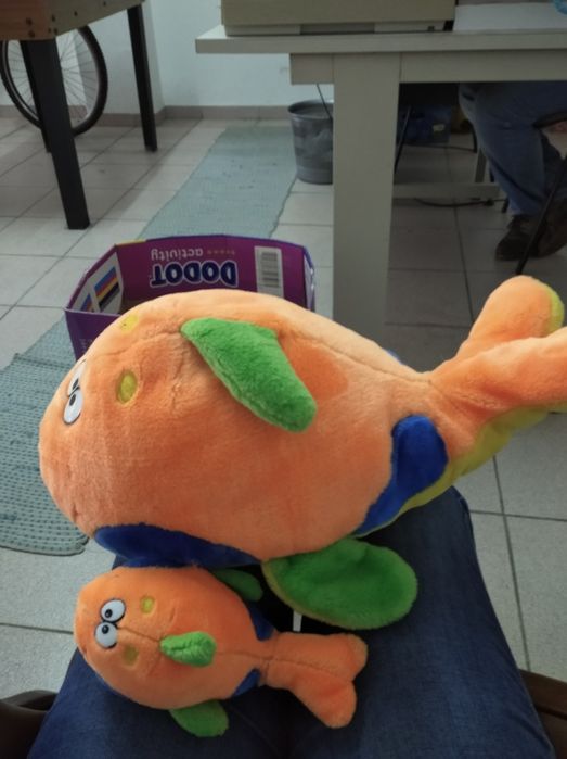 Peluche peixes cor de laranja
