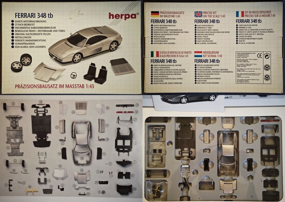 Модели и наборы 1/43 Ferrari Testarossa, 348 (Herpa)