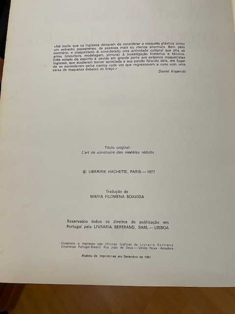 Livro A Arte De Construir Modelos Reduzidos