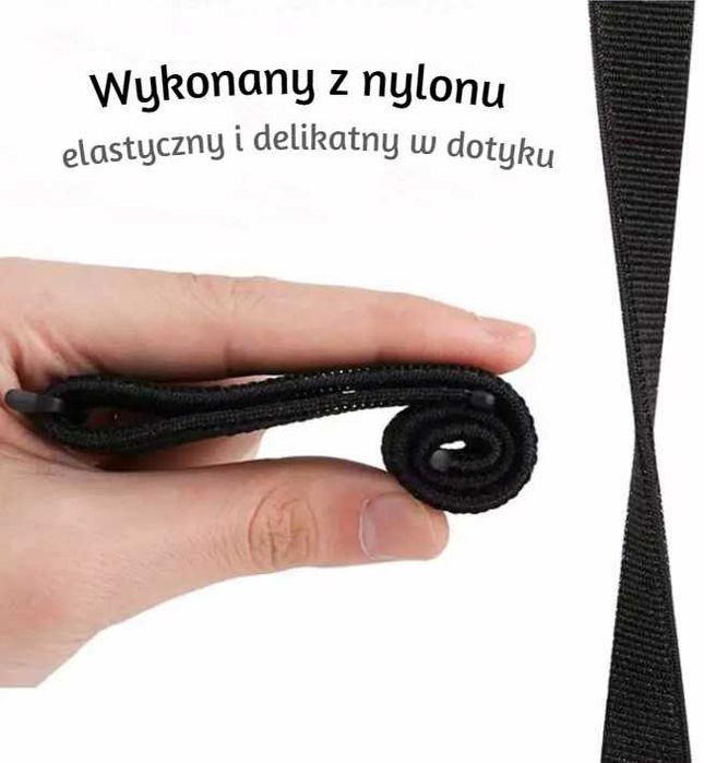 Pasek kompatybilny z Apple Watch 38 / 40 mm nylon czarny strap