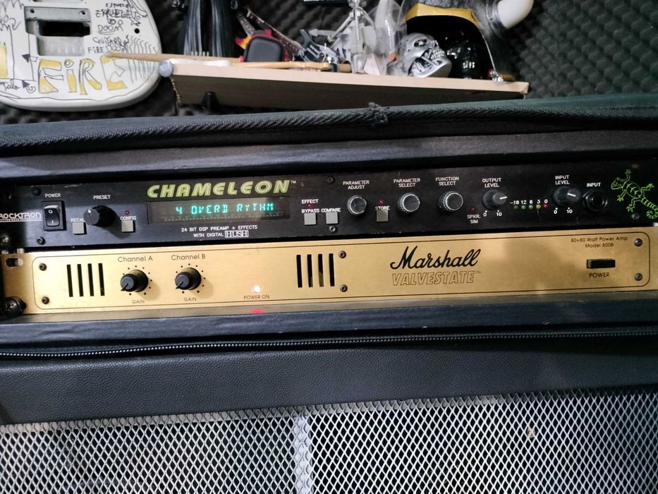 Rack Rocktron Chameleon e Marshall 8008