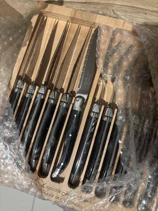 Laguiole faqueiro 12 peças - 6 facas e 6 garfos