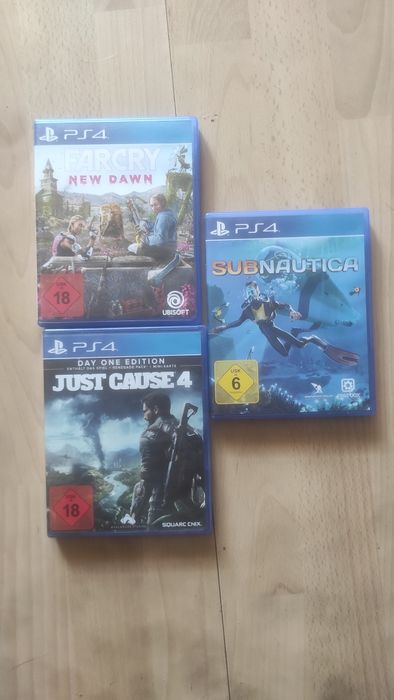 Gry na PS4 Far Gry, Just Cause 4, Subnautica
