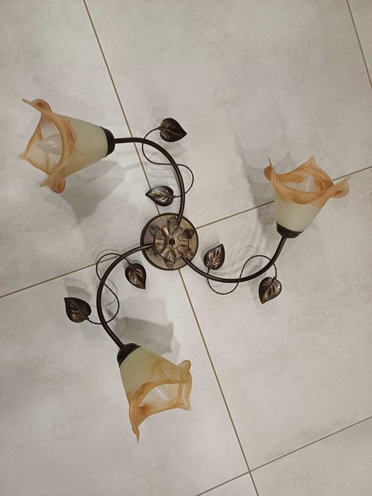 Żyrandol, 2 kinkiety, zestaw