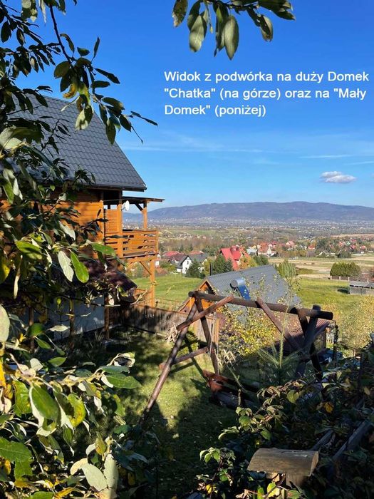 Nowy domek z widokiem na góry i jezioro, balia, sauna, kominek Szczyrk