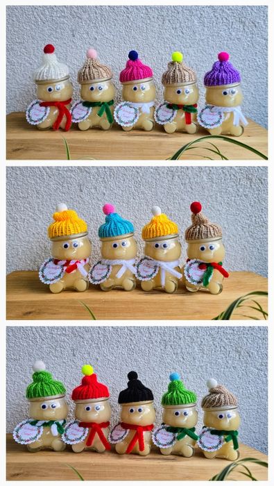 Miś miód wielokwiatowy podziękowanie prezent świąteczny 80 ml