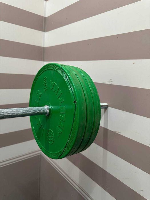 Штанга InterAtletika 85 кг S-85 з дисками. Стан нової